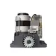TIGERMAT TM-SL800 Kit_mech_mTX - automata tolókapu motor és vezérlés 2db ugrókódos 433Mhz-es távirányítóval, mechanikus végálláskapcsolóval, max.800kg