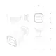 PROVISION-ISR BSH-320IPSN-28 2MP IP csőkamera, bullet kamera hibrid LED-del és DDA1 analítikával, 2.8 mm fix optika