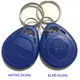 HONNOR SECURITY HS-ABS002-T5577 – Újraírható RFID Kulcstartó TAG (T5577 Temic Chip) - 125Khz, kék