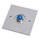 HONNOR SECURITY HS-K4B Kiengedő gomb, EXIT nyomógomb, süllyesztett szerelésű, rozsdamentes, Door Release felirattal, 86x86x33 mm