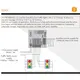 TIGERMAT Vezérlőpanel két-és háromlámpás szemaforokhoz, 24V és 230V lámpákhoz, beépített transzformátorral, 230Vac, beépíthető akkumulátor (nem tartozék)