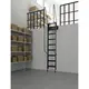 FANTOZZI MEZZANINE galéria feljáró létra BASIC kivitel, kapaszkodó vastagsága: 44cm, mélység: 7cm, magasság: 200/300, színek: fehér, szürke, fekete