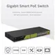 GENATA GNT-P4813V6 - 15FE &, 1GE+2GE (UP-LINK)+1SFP PoE Switch – 19 portos intelligens PoE Switch (300W)