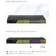 GENATA GNT-P4813V6 - 15FE &, 1GE+2GE (UP-LINK)+1SFP PoE Switch – 19 portos intelligens PoE Switch (300W)