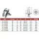 TIGERMAT s62060U Tolókapu görgő U profil 60 mm acél horganyzott