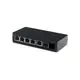 GENATA 4GE(PoE)+1GE(UP-LINK) PoE kapcsoló