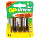 GP15AUP-C4 UltraPlus alkáli ceruza elem (LR6, AA), bliszteres ceruza, 1,5V