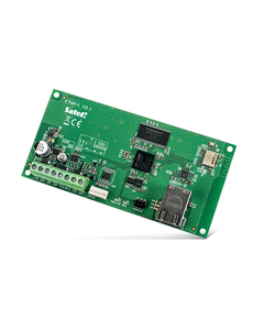 SATEL Kommunikátor, Ethernet, LAN, INTEGRA, INTEGRA Plus és VERSA riasztóközpontokhoz, fix IP vagy DHCP, RS232 port, RJ45 csatlakozo,12Vdc